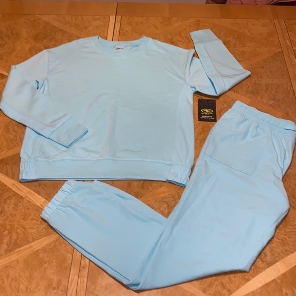NWT!! Athletic Works Crew Neck & Pants set size XL 14-16
